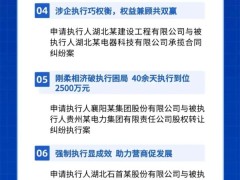 破困局，促多赢——湖北法院发布十大涉企业执行典型案例
